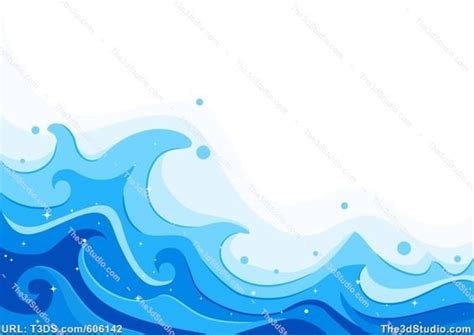 How To Draw Cartoon Ocean Waves