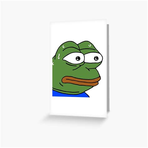 "monkaS Twitch Emote" Greeting Card by mattysus | Redbubble