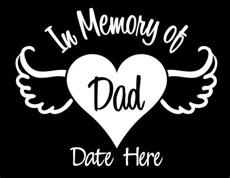 In Memory of Dad in Loving Memory in Loving Memory Car | Etsy | Loving ...