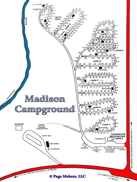 Madison Campground Map, Pictures and Video Yellowstone National Park ~ Yellowstone Up Close and ...