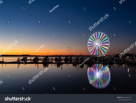 Illuminated Ferris Wheel National Harbor Near Stock Photo 1554051629 | Shutterstock