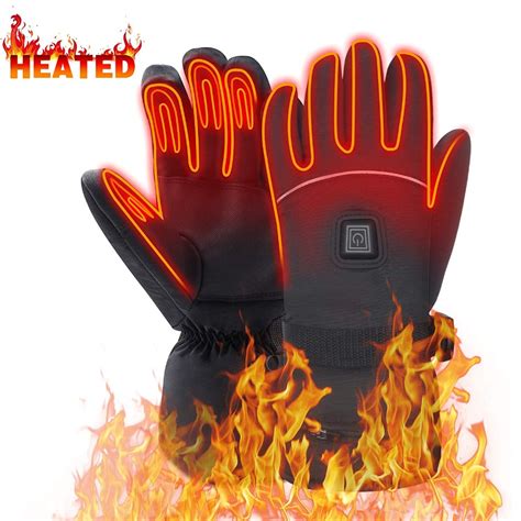 Global Vasion 7.4V Winter Warm Waterproof Electric Heated Gloves ...