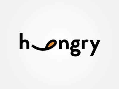 hungry | Food logo design, Logo design creative, Restaurant logo design