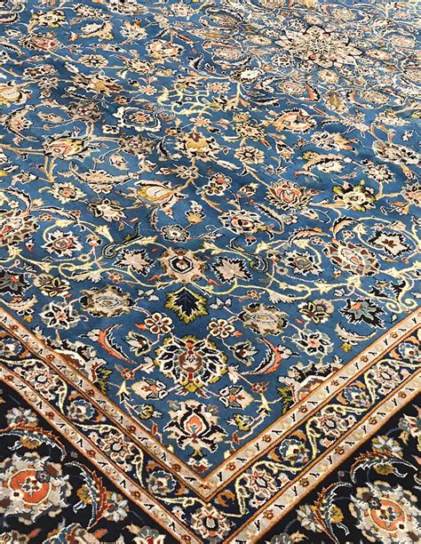 PERSIAN TABRIZ - BLUE - Rugs by Zhaleh