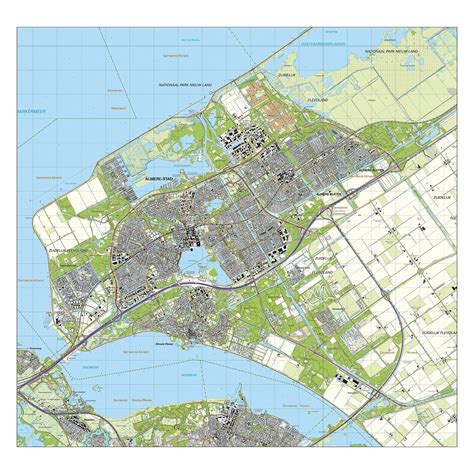 Topografische kaart Almere | Vector-Map de online kaarten shop!