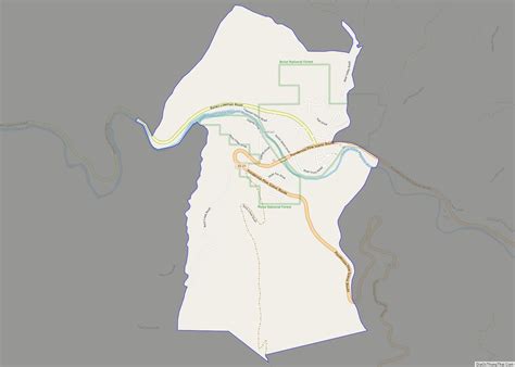 Map of Lowman CDP