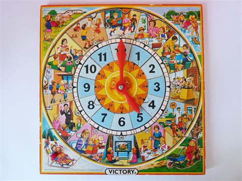 Vintage wooden Victory clock puzzle