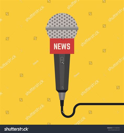 Microphone Vector News Illustration News On Stock Vector (Royalty Free ...