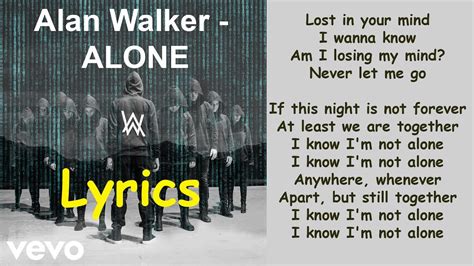 Alone Song Lyrics