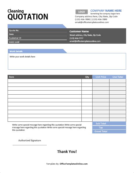 Request For Quotation Template Excel Database