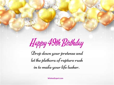 25+ Best 49th Birthday Wishes And Messages