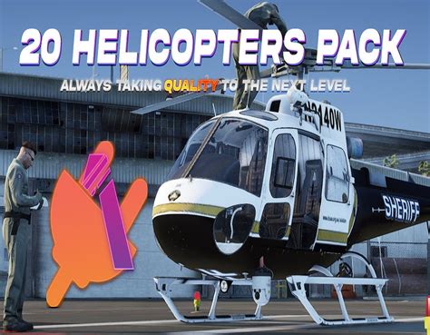 GTA V Aerial Pack: 20 Helicopters Fivem Ready Helicopter Script ...