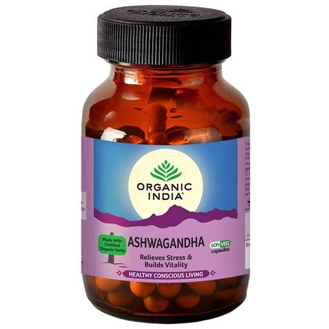 Buy Organic India Ashwagandha - 60 Capsules Online & Get Upto 60% OFF ...