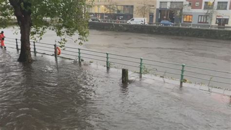 Cork flooding with Orange rain warning for 5 counties | News At One ...