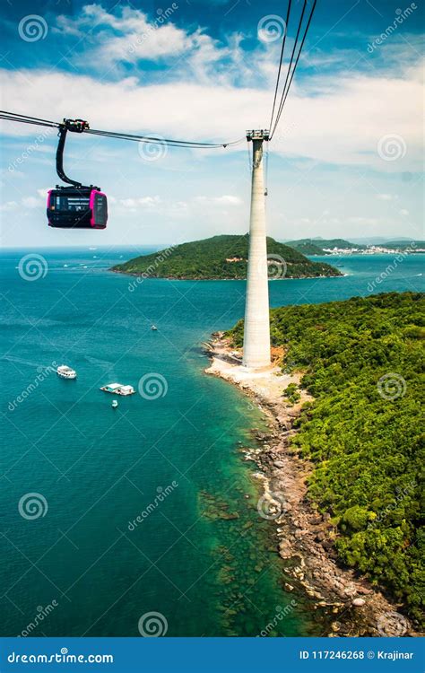 The Longest Cable Car, Phu Quoc Island in Vietnam Stock Photo - Image of coast, nature: 117246268