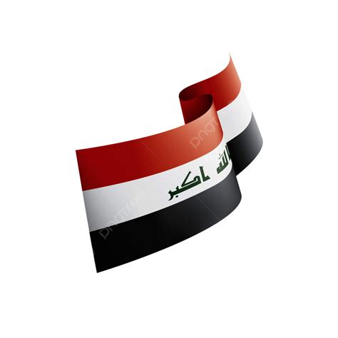 Nations Flags Clipart Transparent Background, Iraqi National Flag Iraq Country, Patriot, Ribbon ...