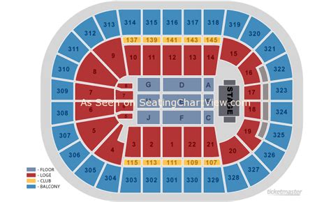 TD Garden, Boston MA - Seating Chart View