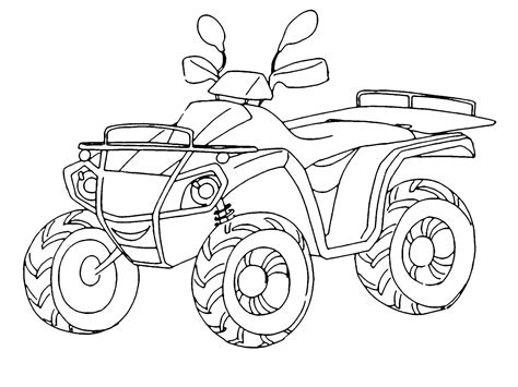 Free Printable ATV coloring page - Download, Print or Color Online for Free