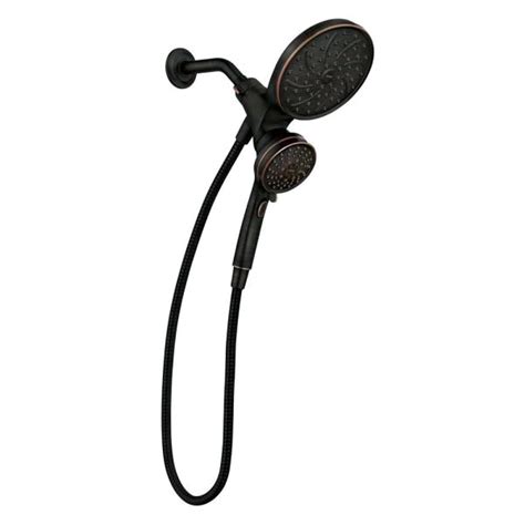 MOEN Attract with Magnetix 6-spray 6.75 in. Dual Shower Head and Adjustable Handheld in ...