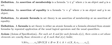 set-theory - ZFCでは、どの公理が分類に必須ではないのですか。 - de-vraag