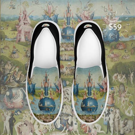 Surrealism Slip-on Shoes for Men I Hieronymus Bosch - Etsy