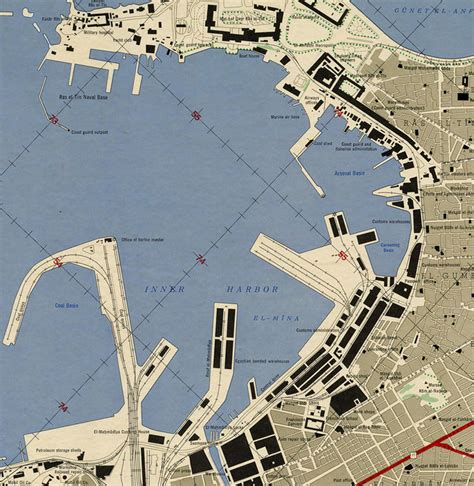 Vintage Map of Alexandria Egypt Old Map Old Map of Alexandria - VINTAGE MAPS AND PRINTS