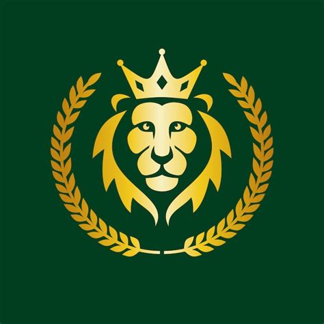Logotipo da academia, elegant lion logo | Vetor Premium