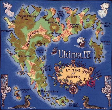 Ultima IV Map of Britannia - The Codex of Editable Wisdom, a Wikia wiki ...