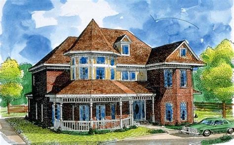 House Plan 95500 | Country Victorian Plan with 3237 Sq. Ft., 4 Bedrooms ...