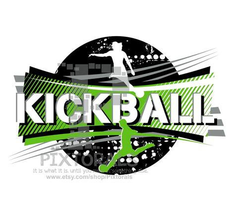 Kickball Ball CoEd Design logo jpg png pdf and eps formats | Etsy