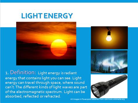 Light Energy - Forms of Energy