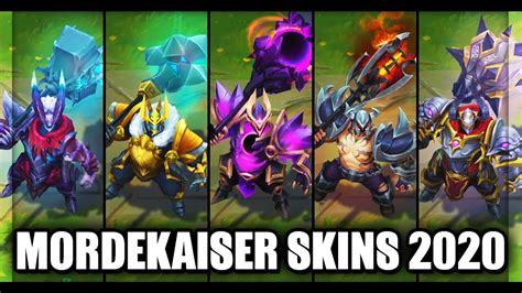 All Mordekaiser Skins Spotlight 2020 (League of Legends) - YouTube