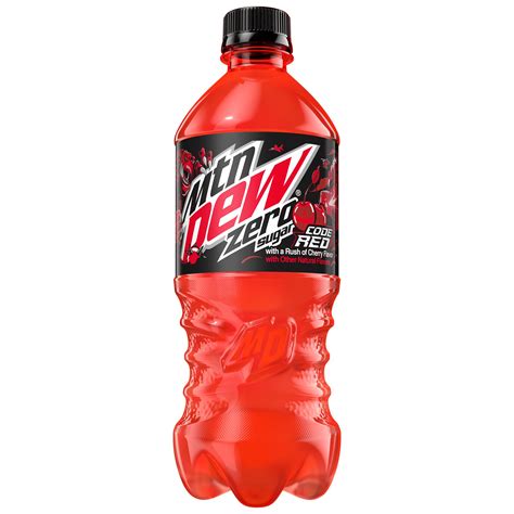 Mountain Dew, Zero Sugar, Code Red, With A Rush Of Cherry Flavor, Zero Sugar Dew - SmartLabel™