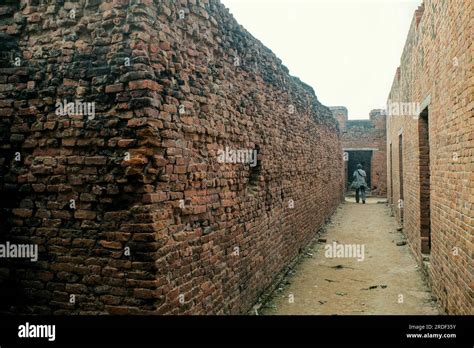 12 23 2014 Vintage ruins of Nalanda Mahavihara Mahavihara,5th century CE.at UNRSCO world ...