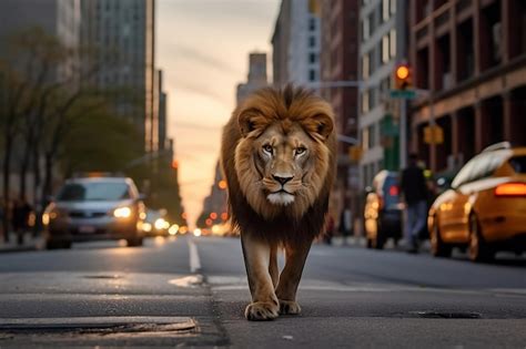 City lion | Premium AI-generated image