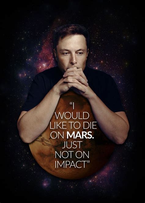 'Elon Musk Mars' Poster by Kitty Kit | Displate