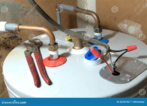 Hot Water Heater Installation Royalty Free Stock Photography - Image ...