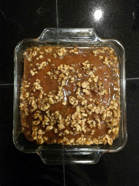 Jean Butler's Cookbook: Applesauce Cake with Broiled Walnut Frosting