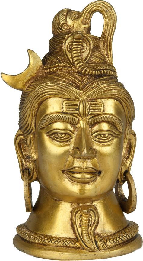 Gangadhara Shiva Head | Exotic India Art