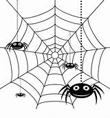 Spider Webs Clipart sketch template