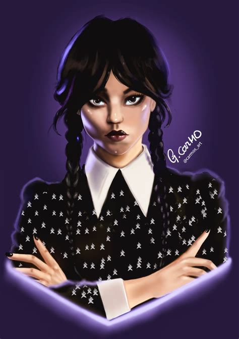 Wednesday Addams, a drawing i made for this amazing character. Let me ...