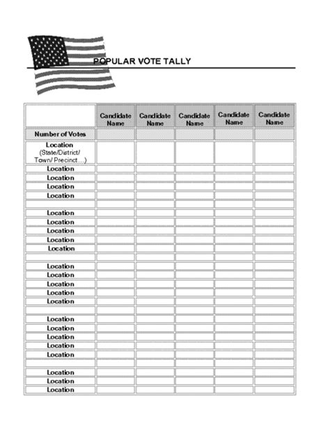 Ballot Template | HQ Printable Documents