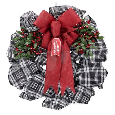 Holiday Time Merry Christmas Tag Wreath, 26" - Walmart.com - Walmart.com