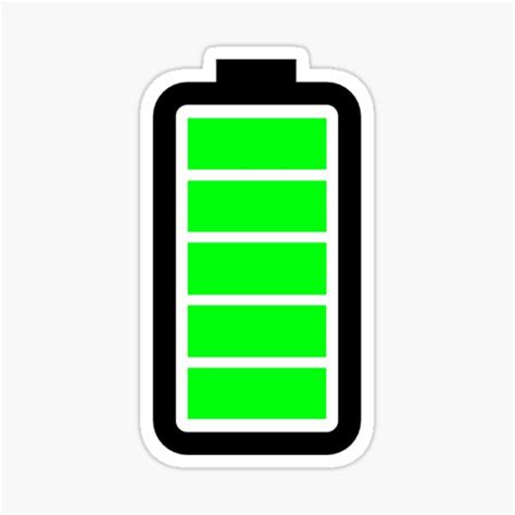 "Full Battery Sticker" Sticker for Sale by elyacinechebli | Redbubble