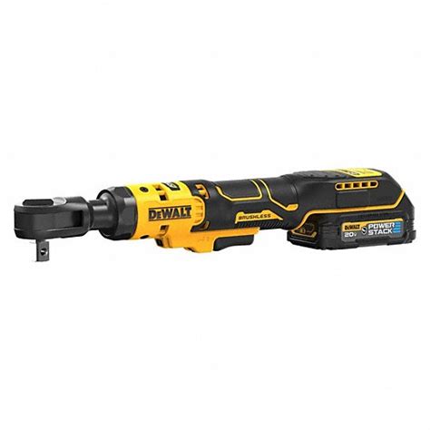 DEWALT, 70 ft-lb Fastening Torque, 250 RPM Free Speed, Cordless Ratchet - 801A88|DCF512GE1 ...