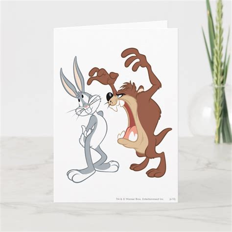 TAZ™ and BUGS BUNNY™ Not Even Flinching - Color Card | Zazzle | Color card, Cards, Tattoo design ...