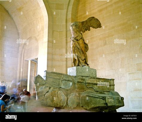 The Winged Victory of Samothrace the Louvre Museum Paris France Stock ...