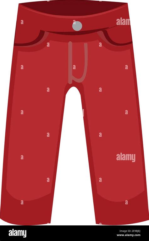 Vector emoticono ilustración de un pantalón rojo Imagen Vector de stock ...