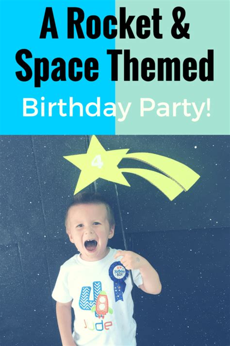 My Four Year Old's Rocket Themed Birthday Party - The Jet-Setting Mama