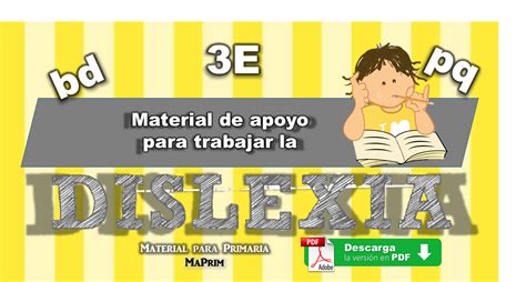 Material de apoyo para trabajar la dislexia - MAPRIM Playbill, Labels, Letter B, Dyslexia ...